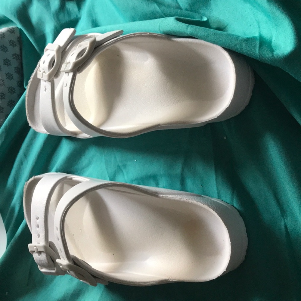White slip on crocs from Walmart